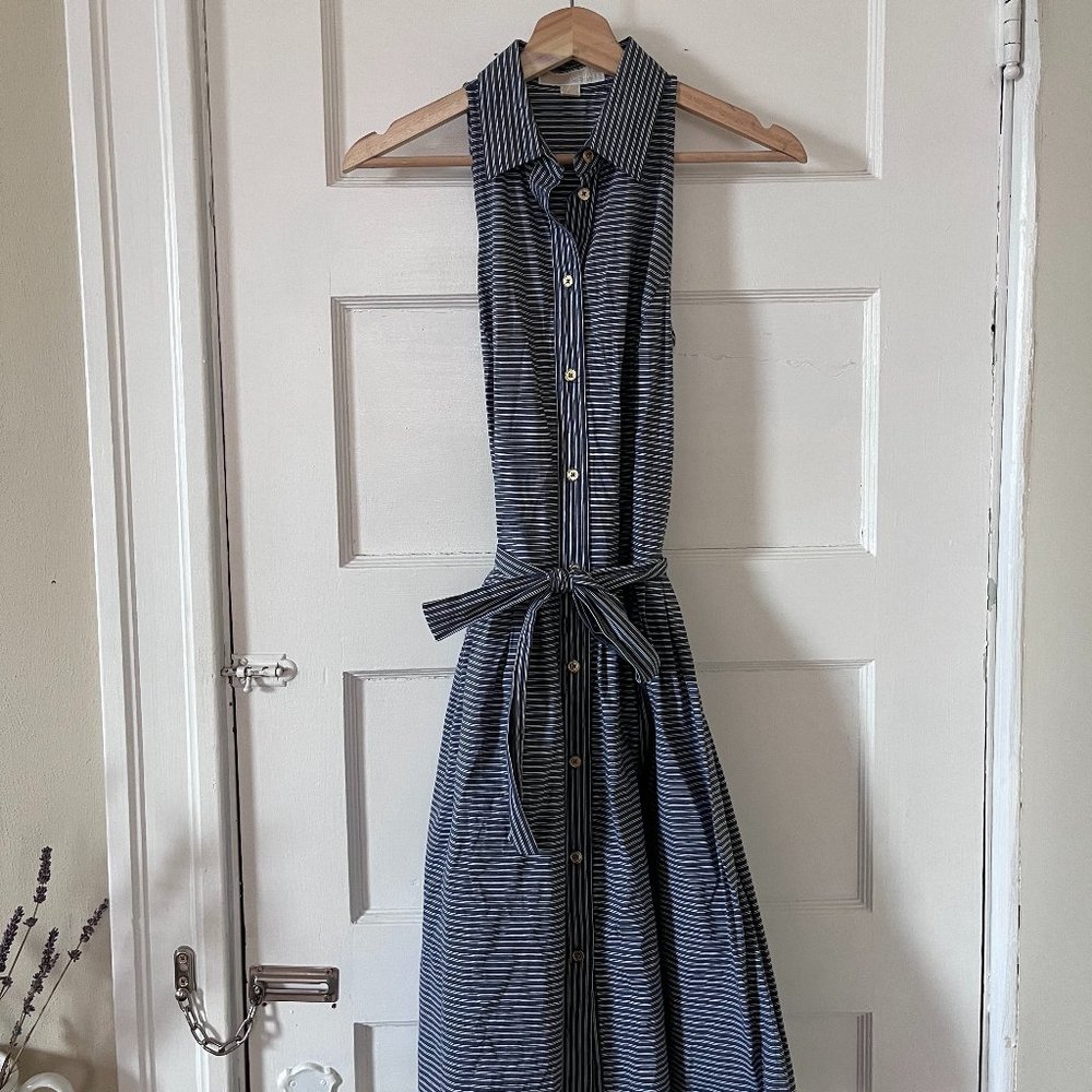 Michael Kors Sleeveless Button-Front Shirt Dress